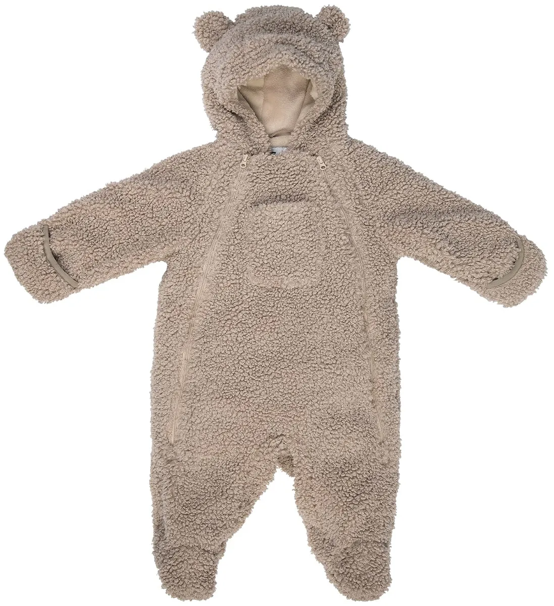 7 A.M. Enfant Jumpsuit Bebe - Teddy - Oatmeal Teddy (6-12m)