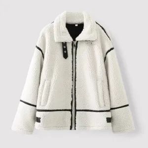 Ancien | White Teddy Coat for Women