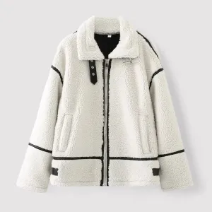 Ancien | White Teddy Coat for Women