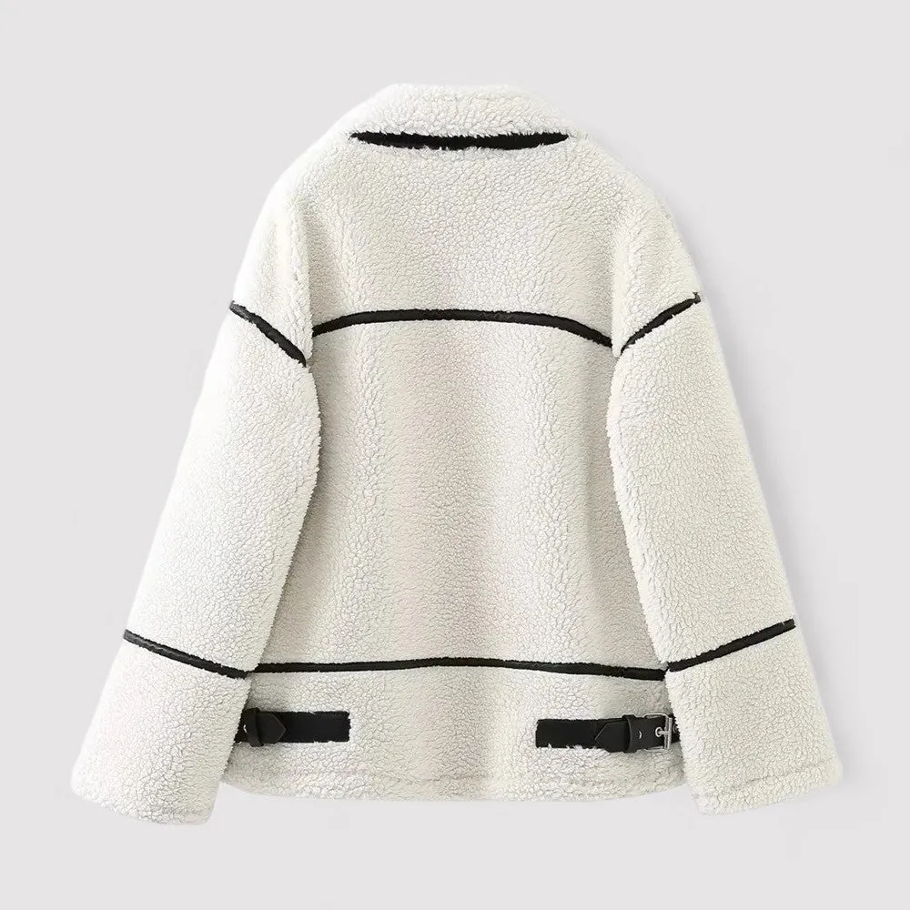 Ancien | White Teddy Coat for Women