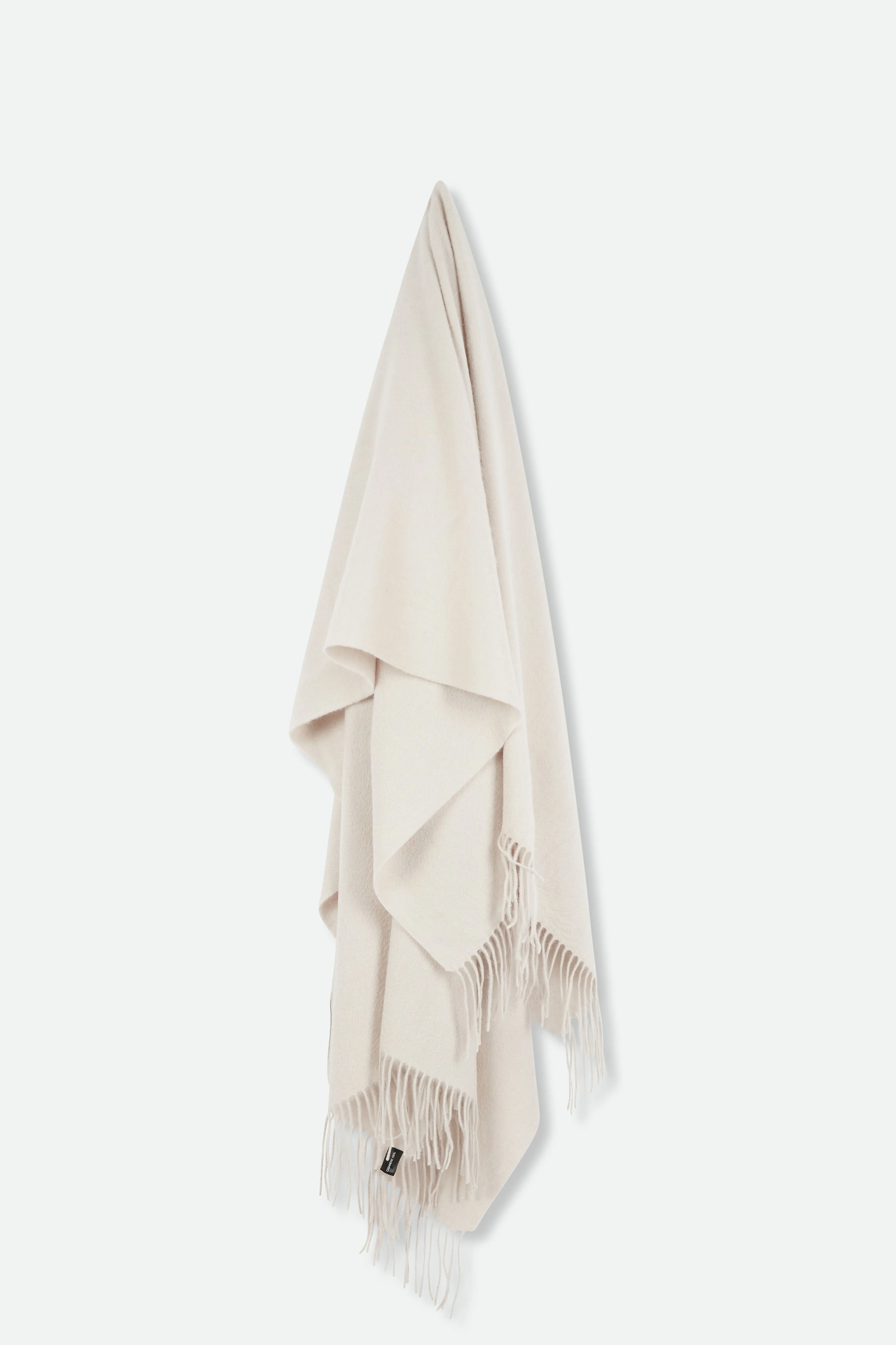 BASILIO BLANKET FRINGED WRAP IN PURE CASHMERE