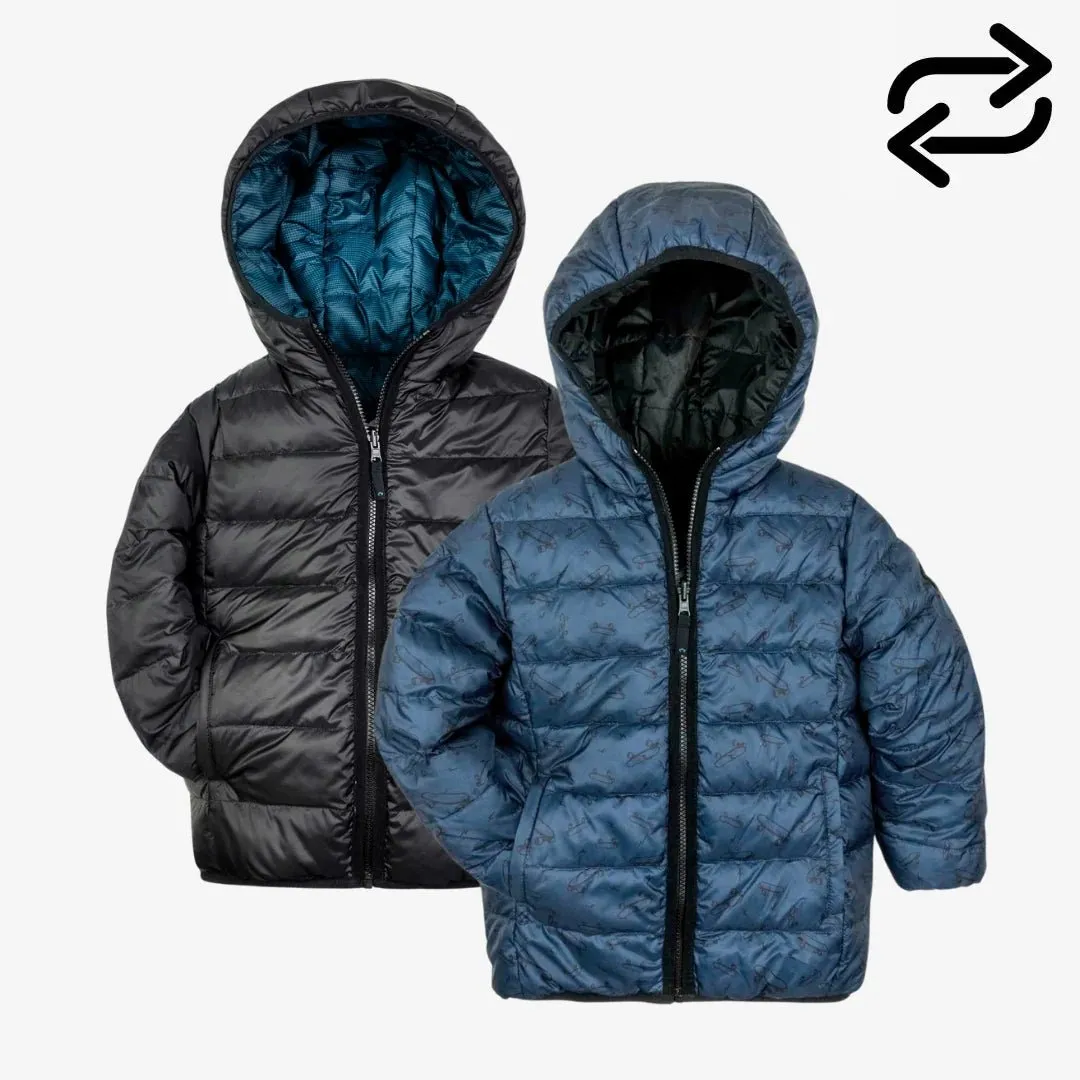 Boys Reversible Puffer Coat