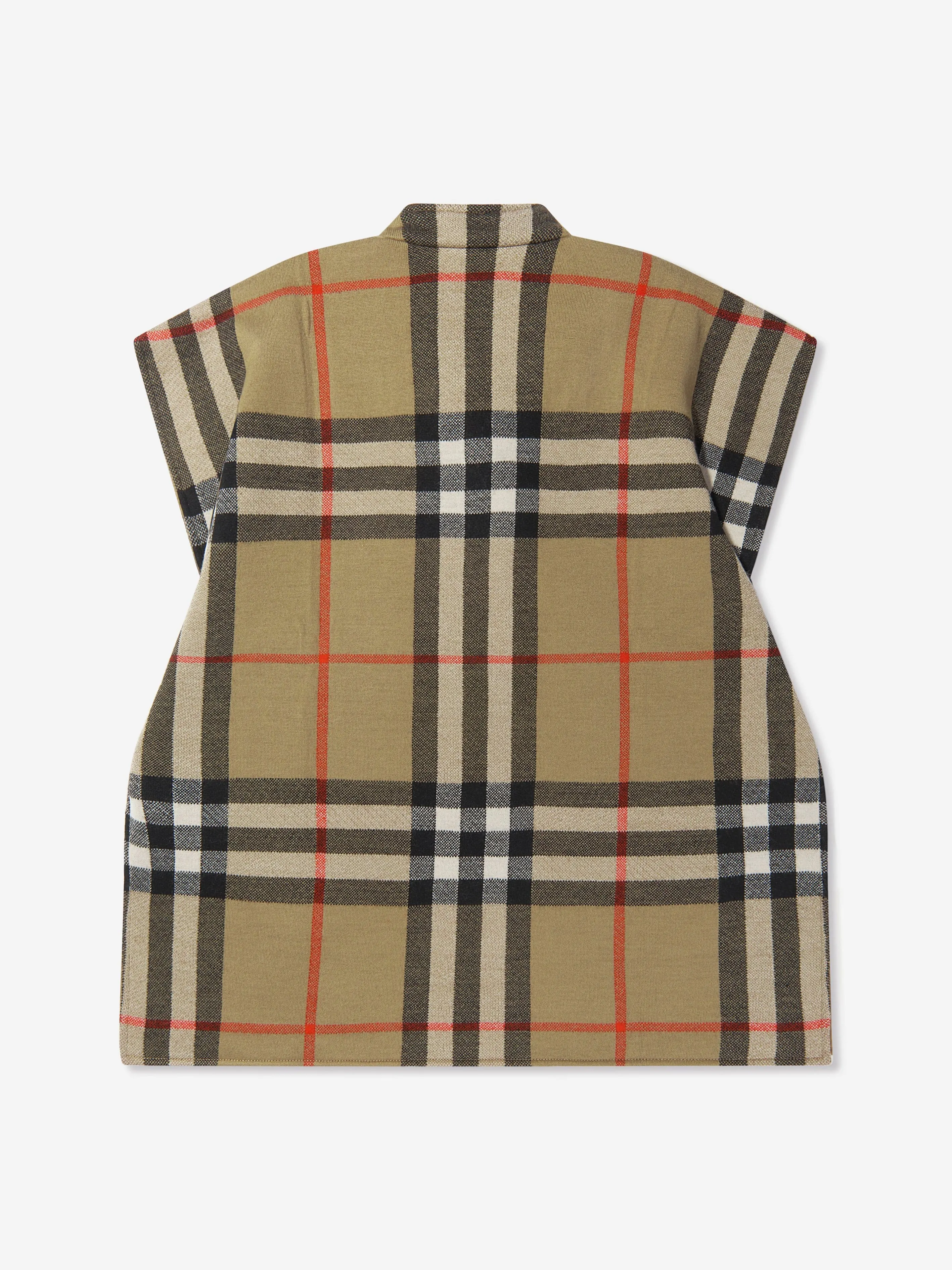 Burberry Girls Merino Wool Sarah Check Cape