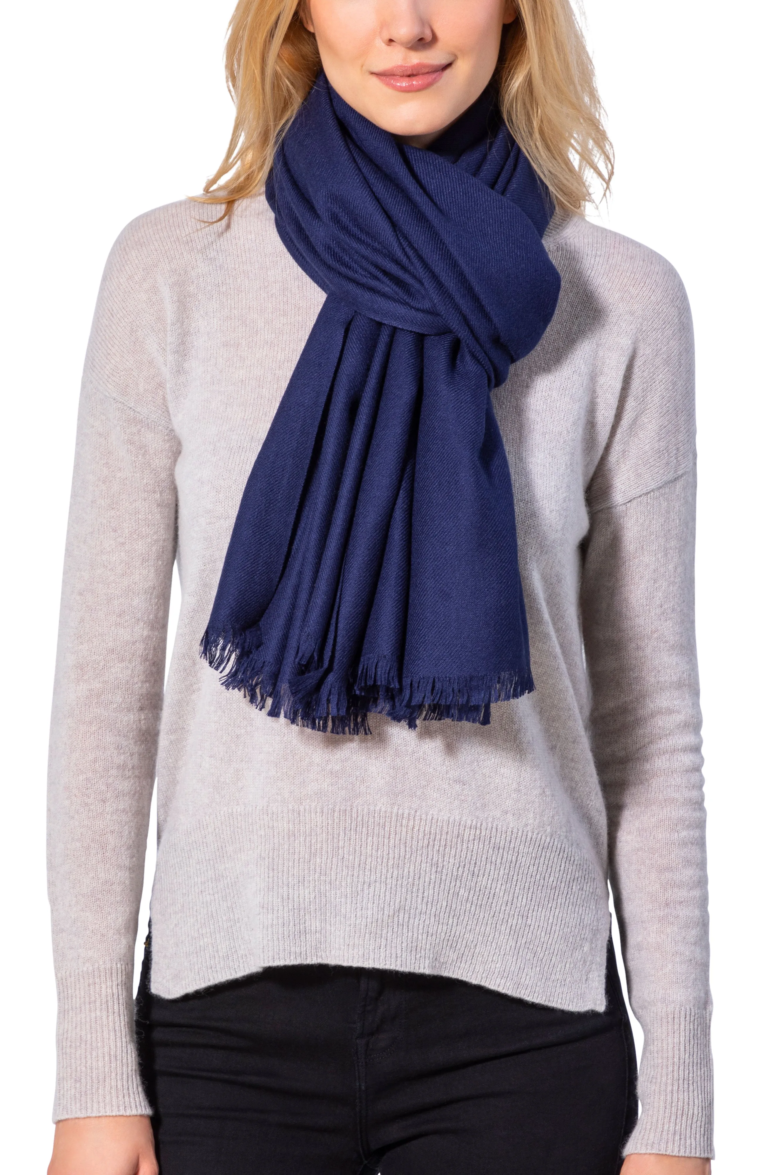 CASHMERE BLEND SOLID WRAP