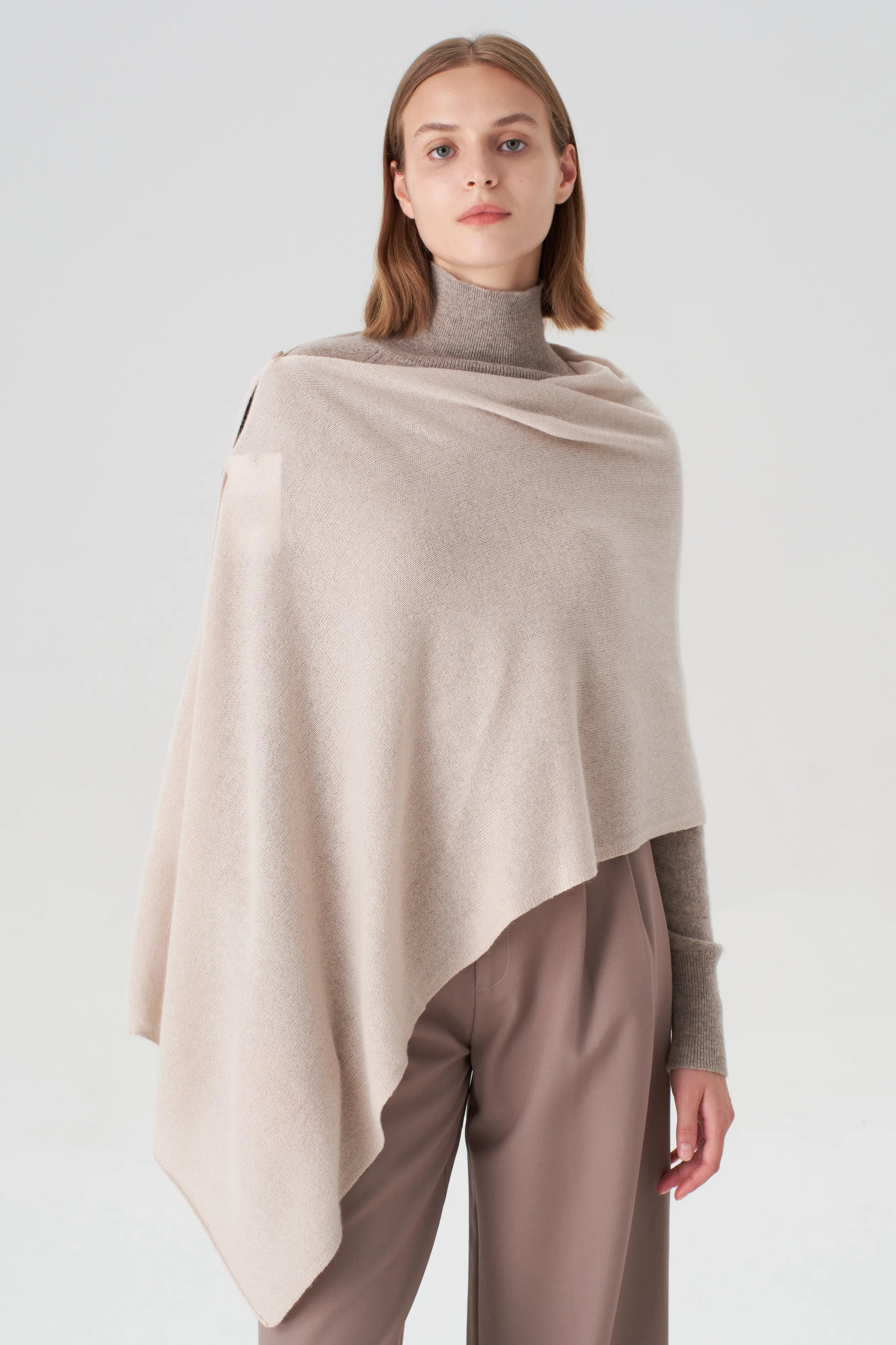 Cashmere Topper - Oatmeal