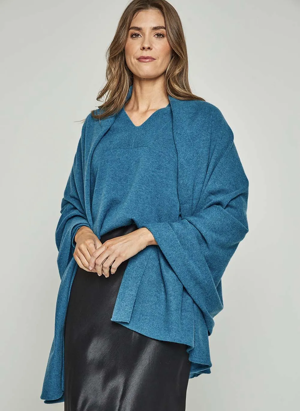 Cashmere Travel Wrap - Teal