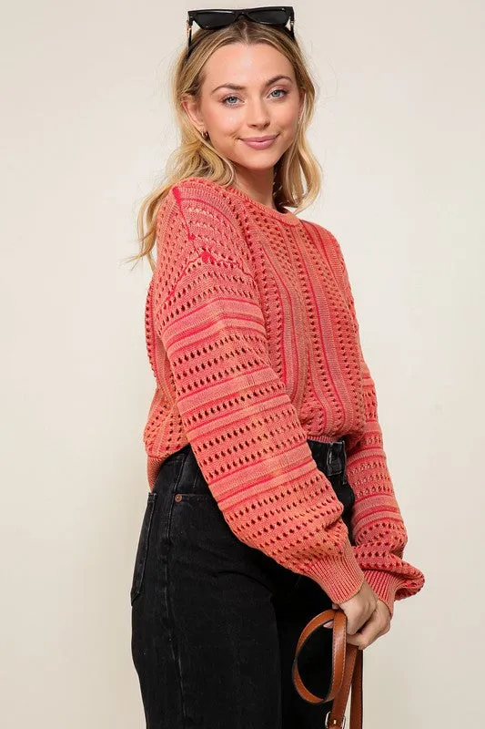 Chill Days Long Sleeve Round Neck Sweater