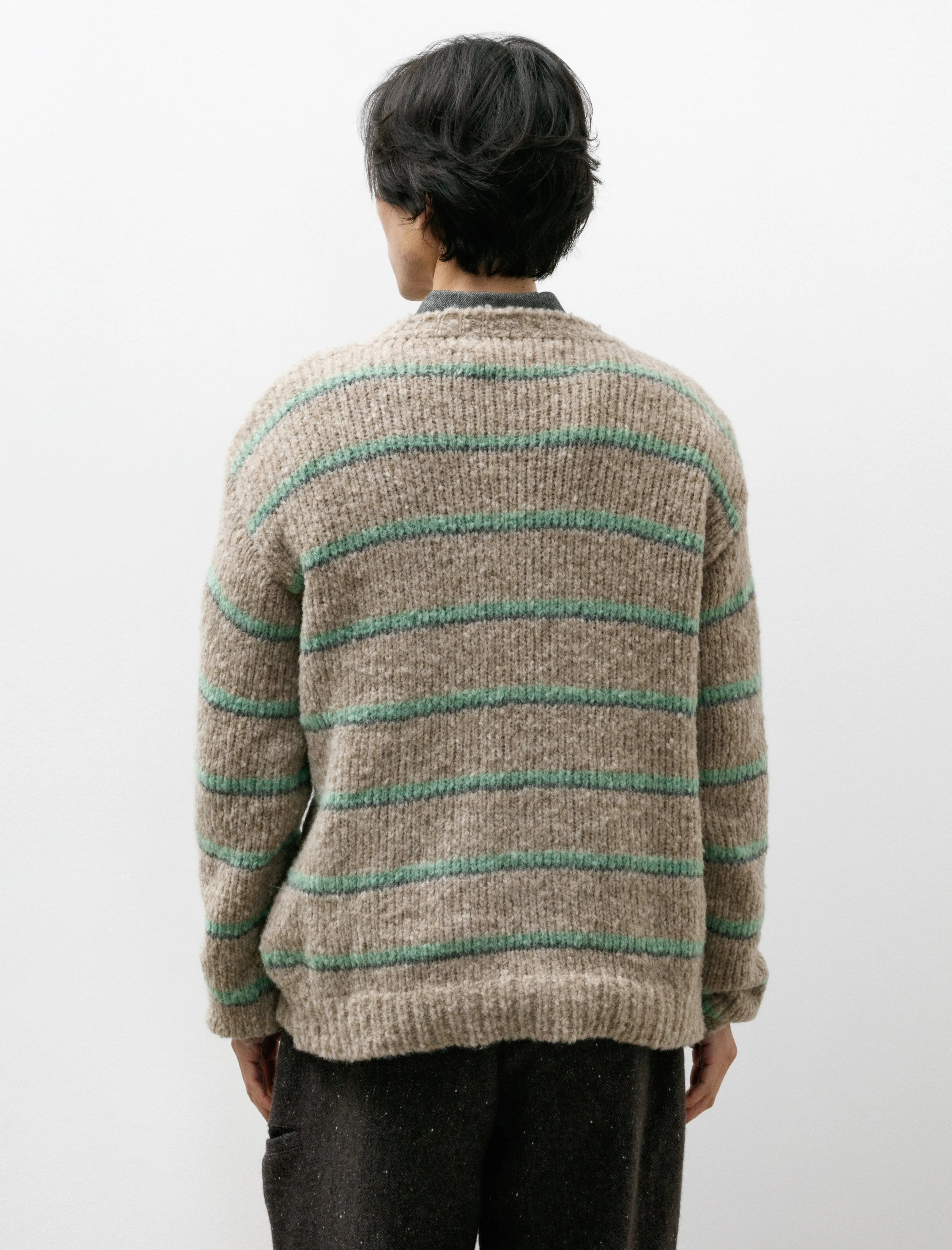 Crew Neck Sweater B Beige Sage