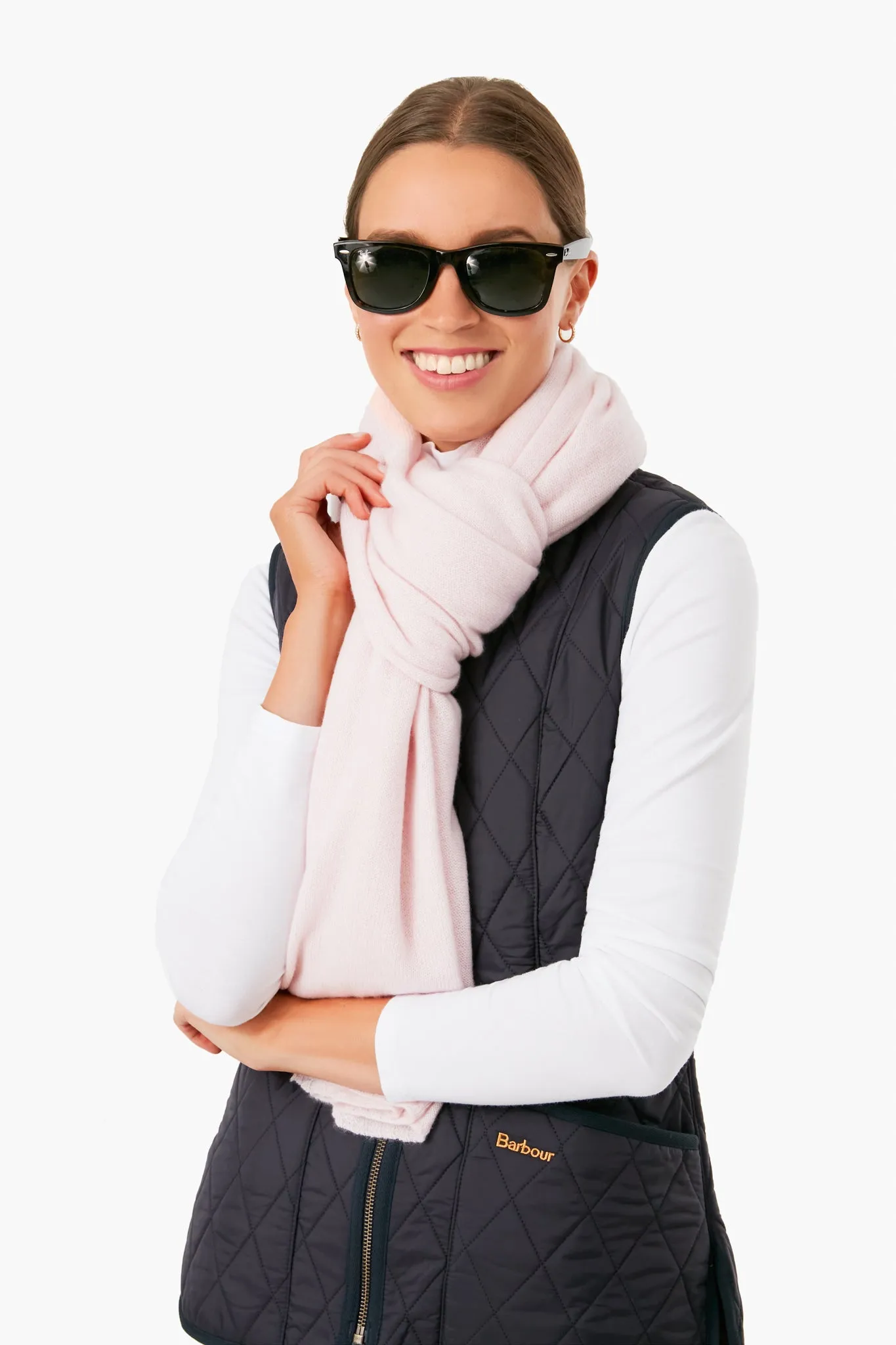 Exclusive Blush Cashmere Travel Wrap