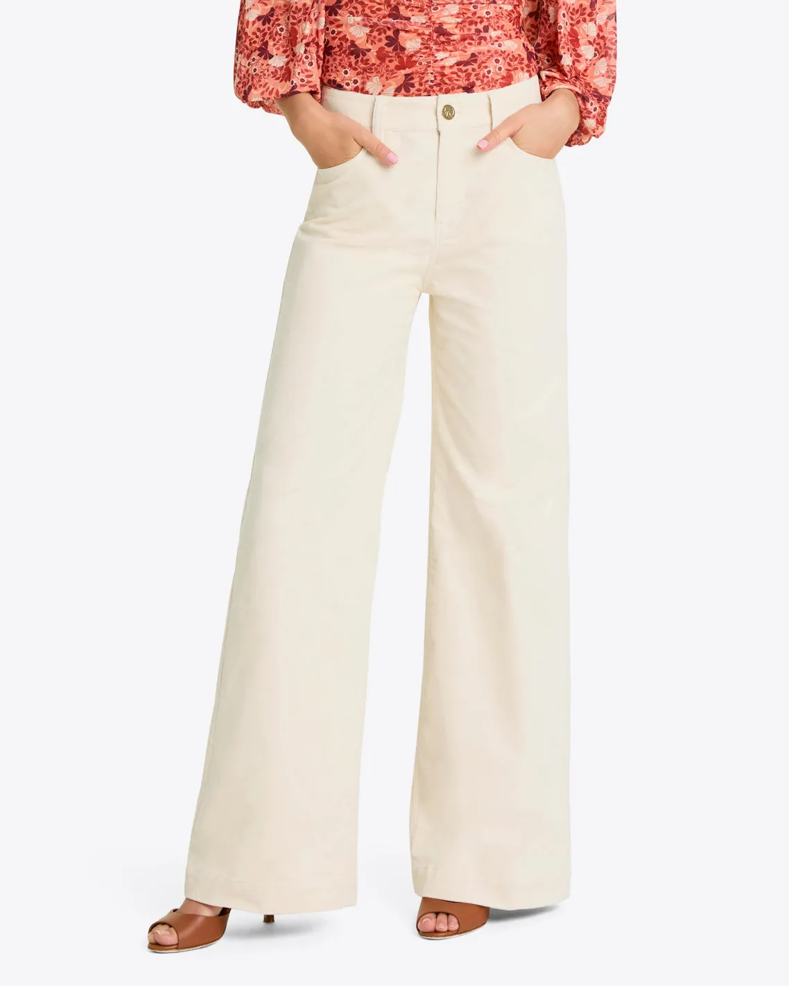 Flare Corduroy Pants in Stretch Corduroy