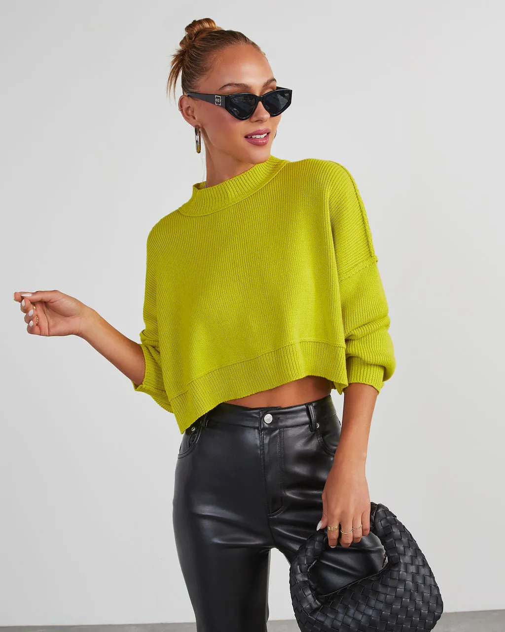 Girls Day Out Cropped Pullover Sweater