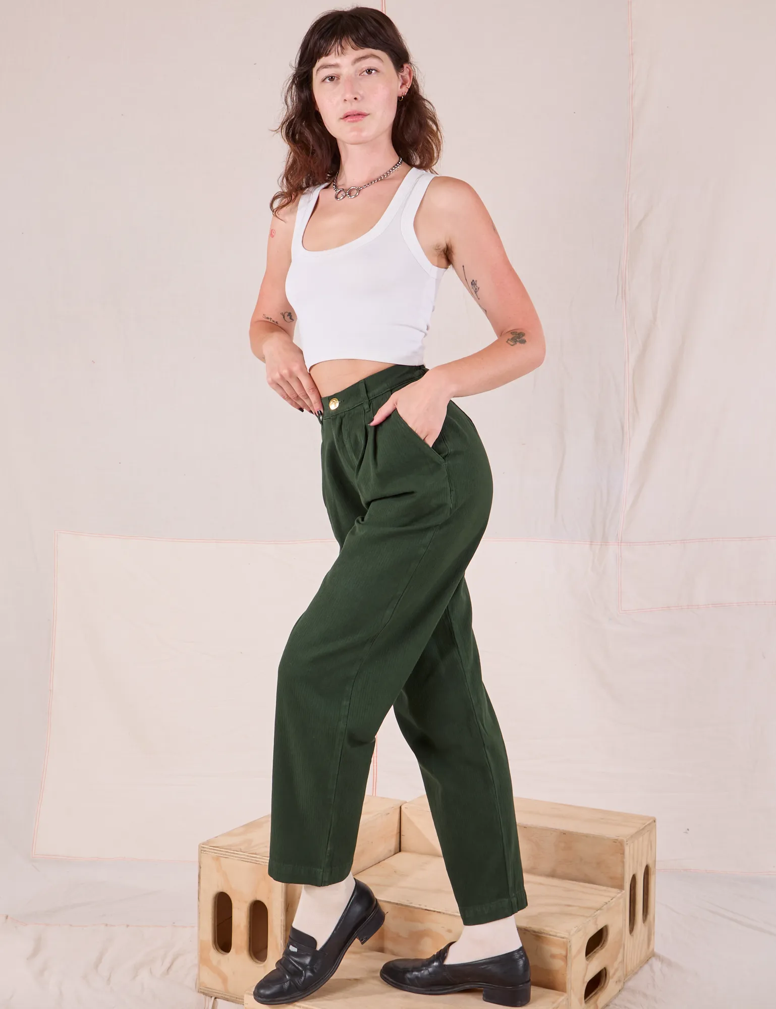 Heritage Trousers - Swamp Green