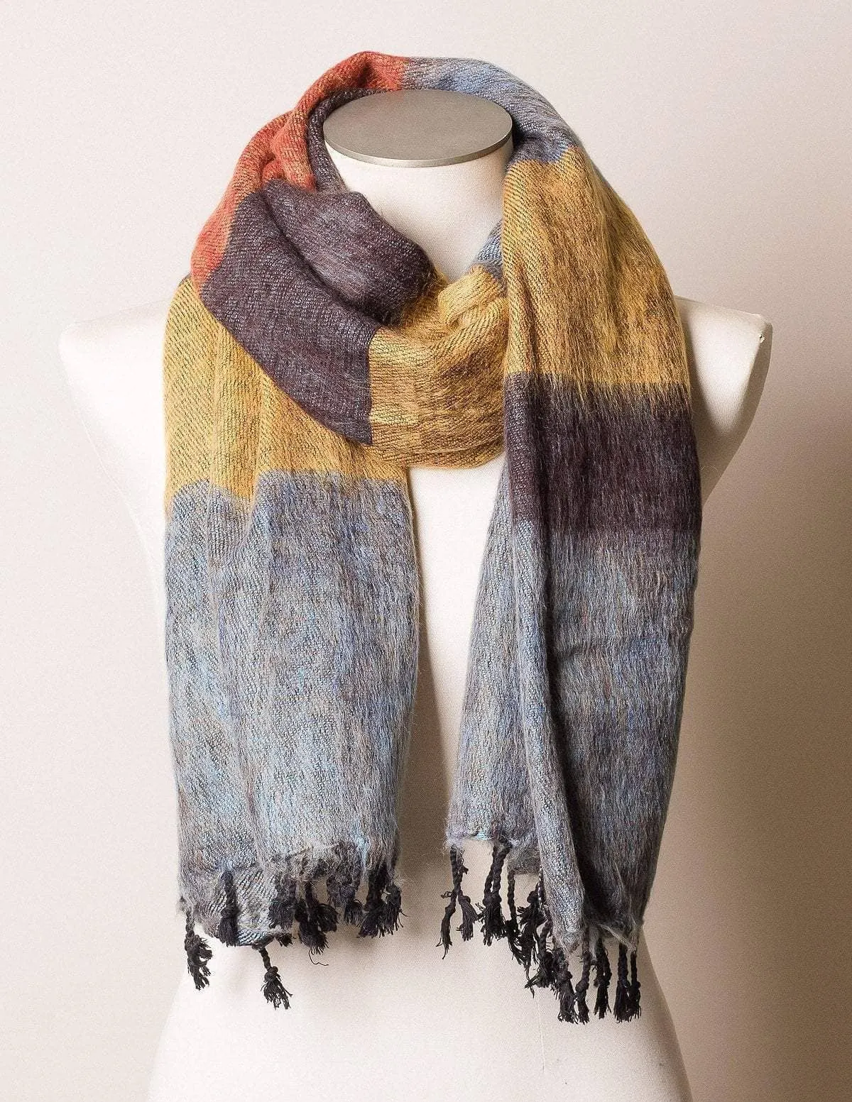 Himalayan Yak Wool Wrap - Sunset