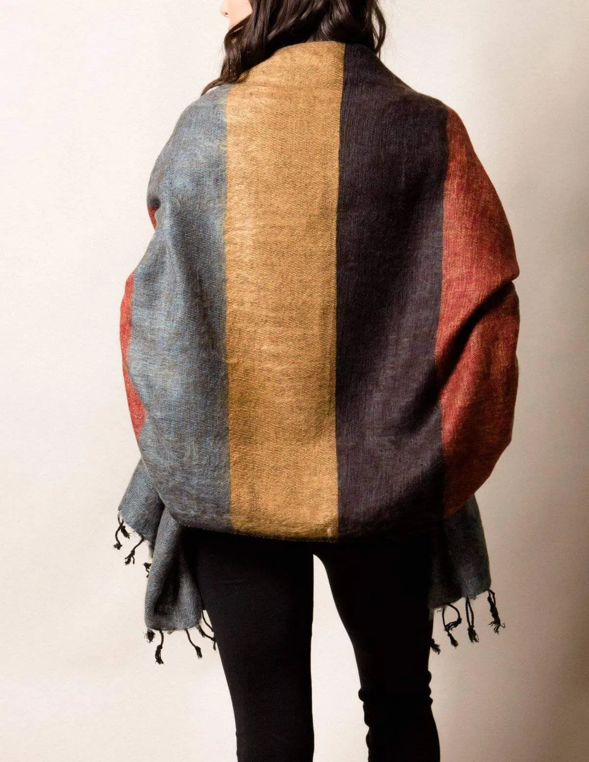 Himalayan Yak Wool Wrap - Sunset