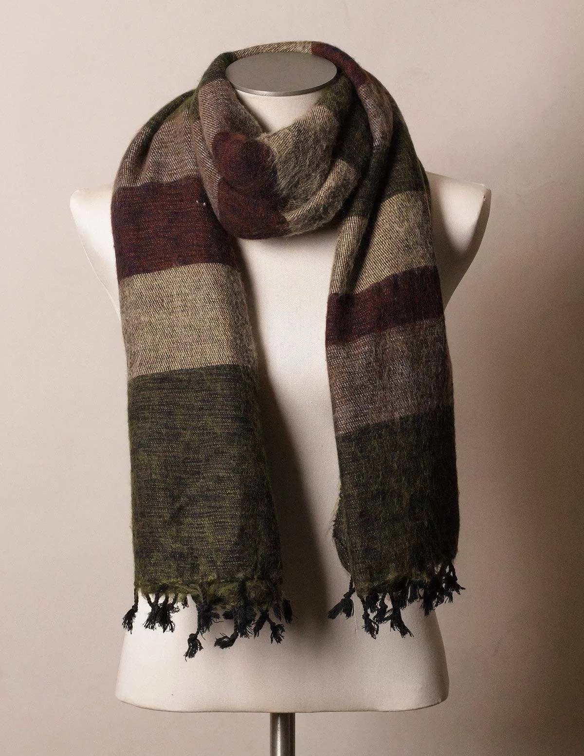 Himalayan Yak Wool Wrap - Woodlands