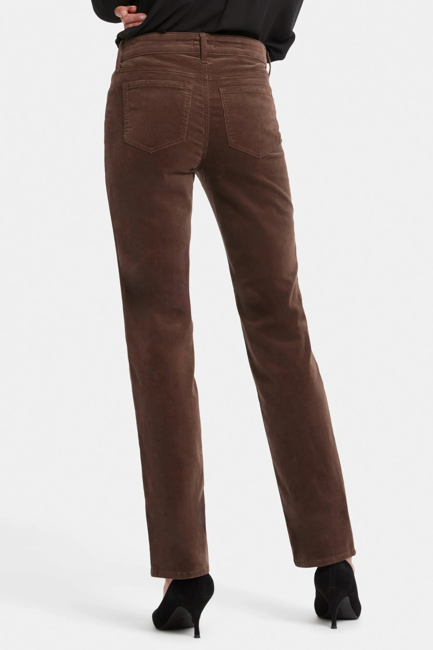 Marilyn Straight Corduroy Trouser Brown | Coffee Bean