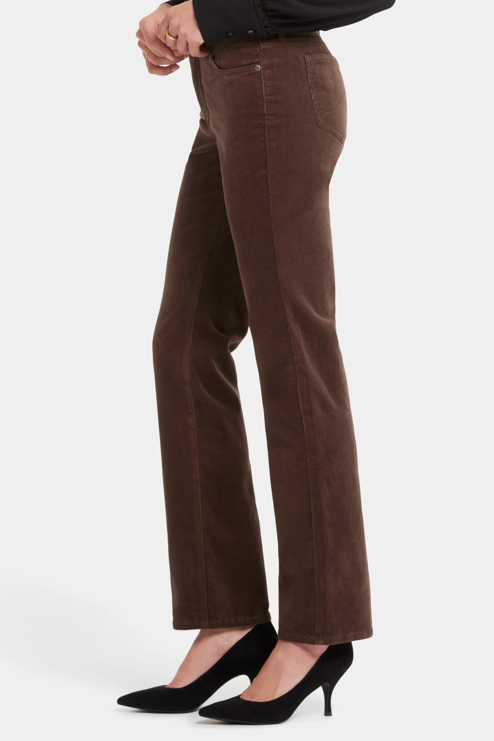 Marilyn Straight Corduroy Trouser Brown | Coffee Bean