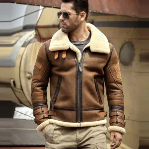 Men's B3 Sheepskin Aviator Leather Jacket