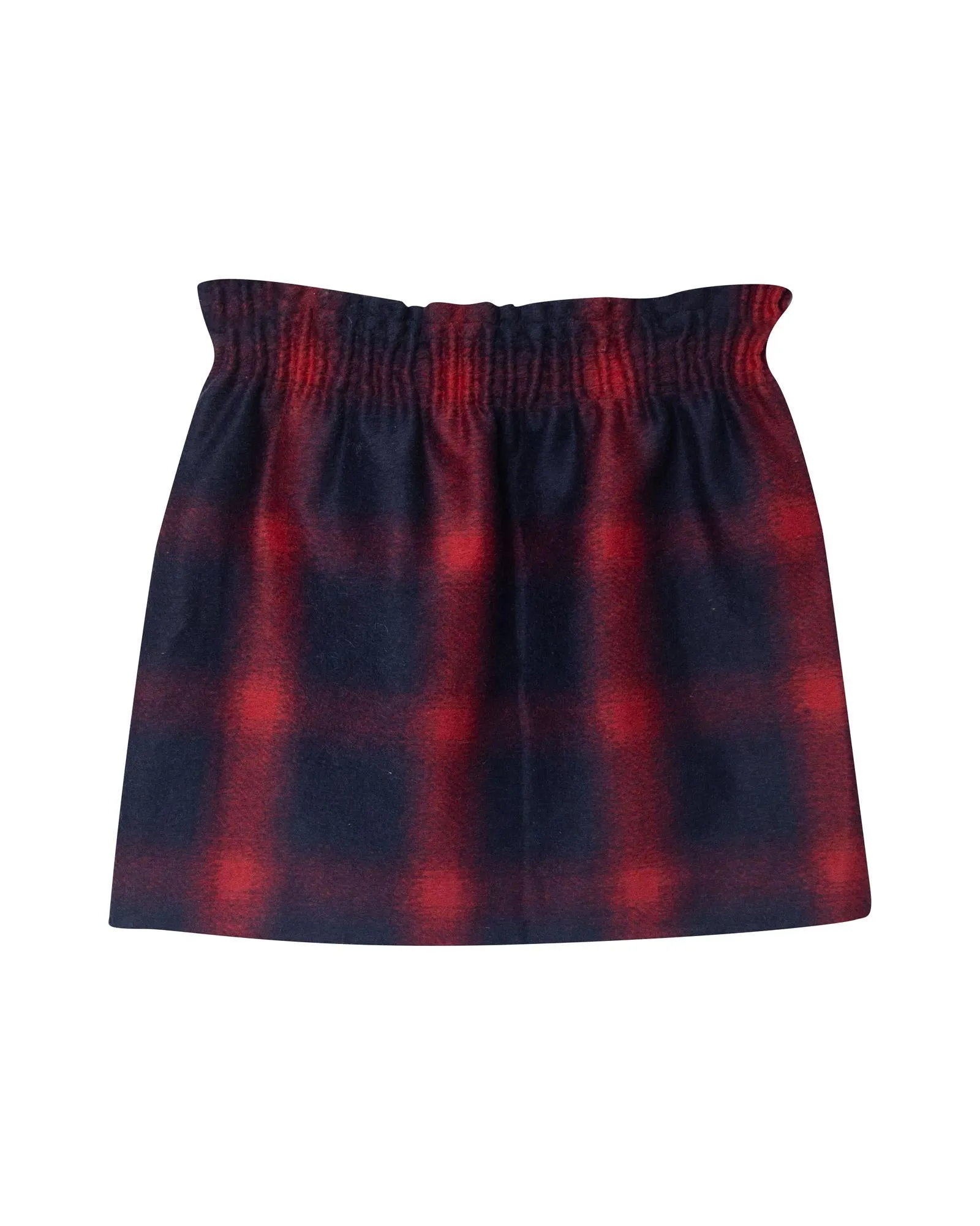 Multicolor Plaid Wool Mini Skirt by Maje