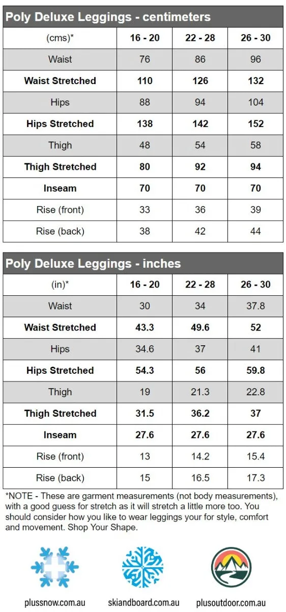 Poly Deluxe Womens Plus Size Legging Leopard Print sizes 26-30