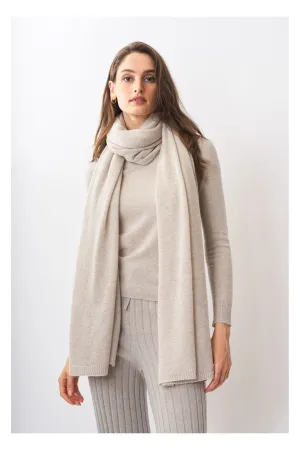 Robertson Madison 100% Cashmere Travel Wrap CC-102 | Oat