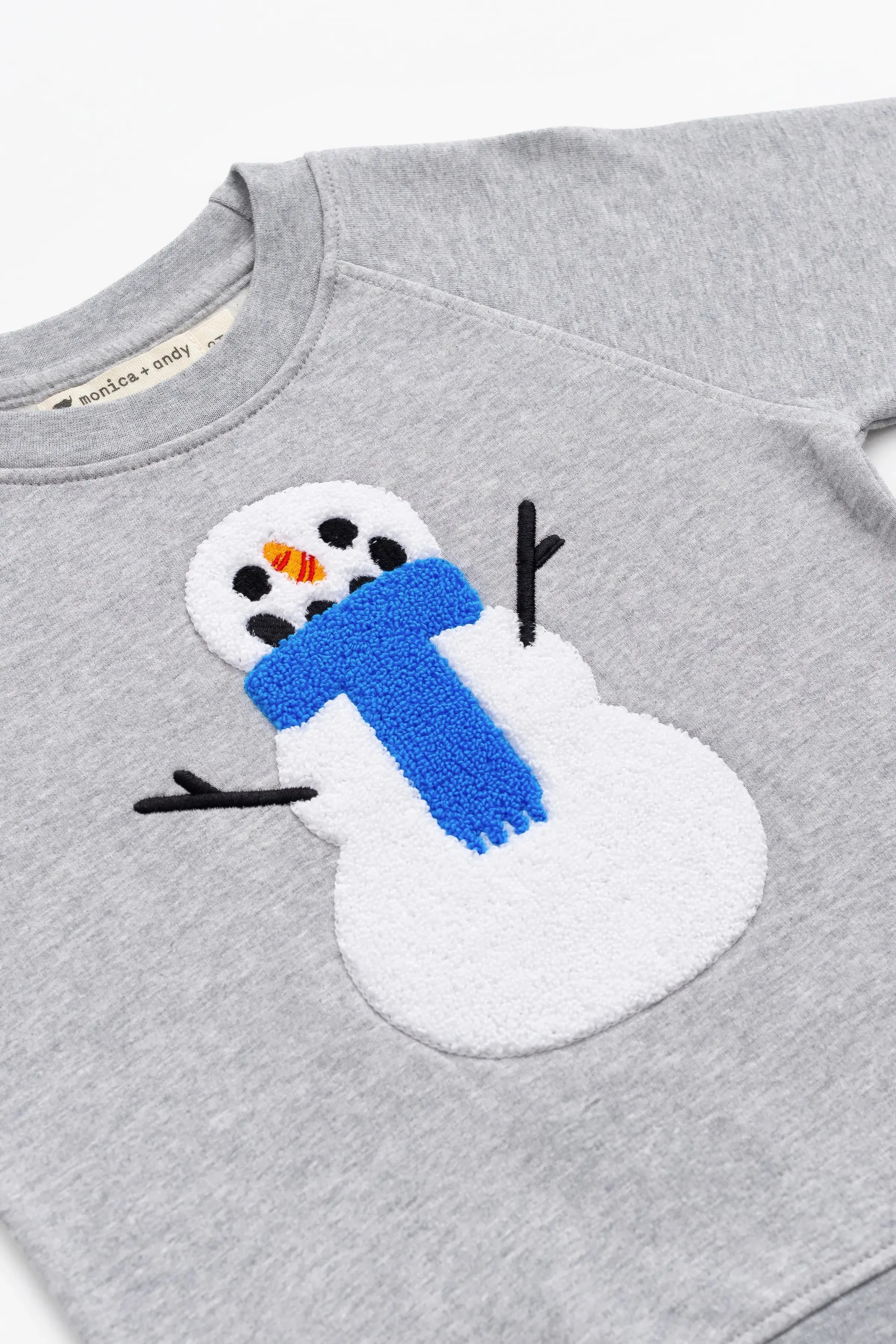 SALE - Embroidered Sweatshirt Corduroy Pant Bundle_Cheery Snowmen