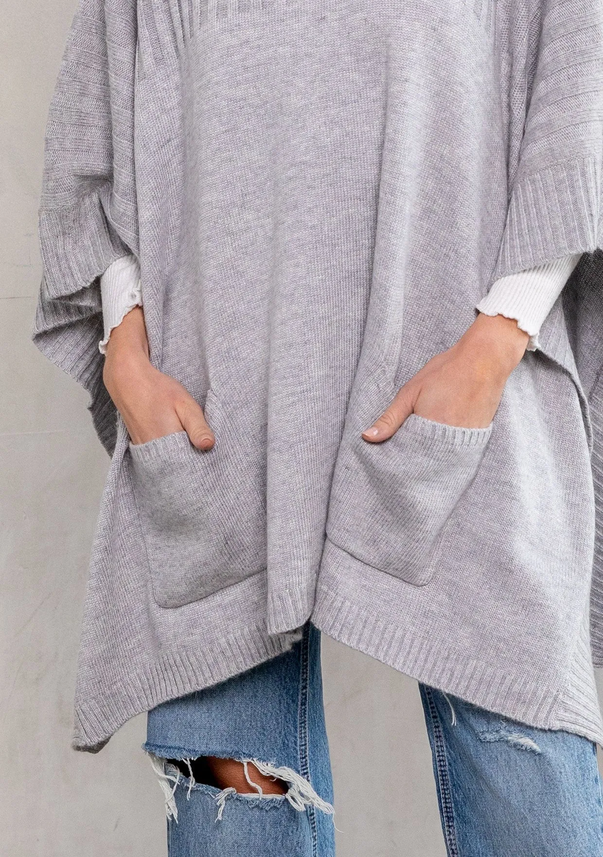 Sun Valley Knit Sweater Poncho