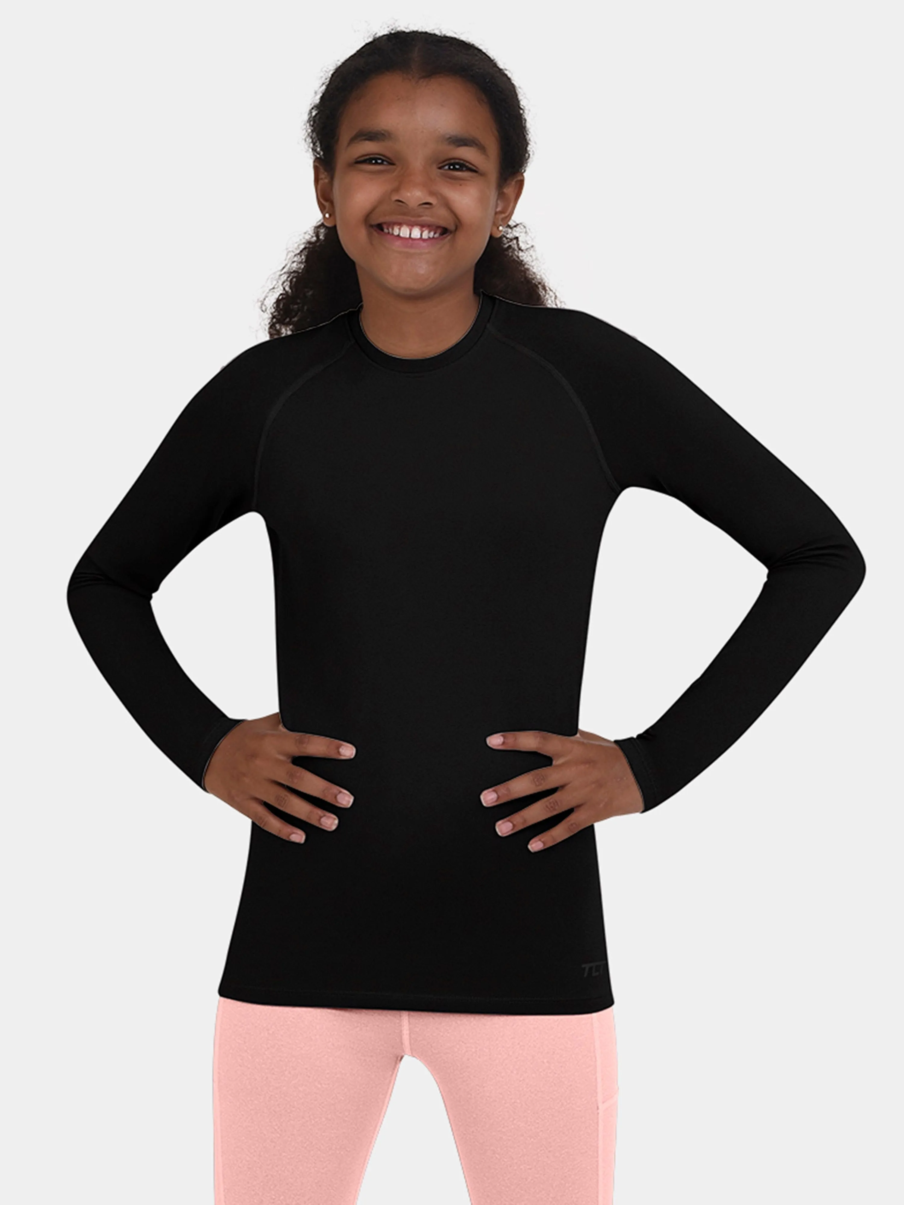 SuperThermal Compression Base Layer Top & Tights for Girls With Brushed Inner Fabric