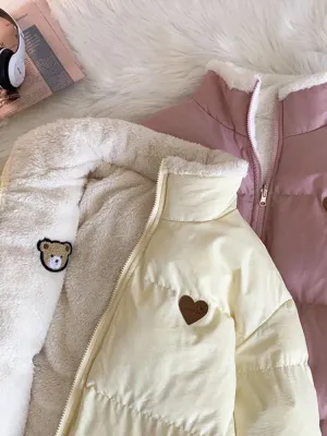 Teddy Bear Love Double Sided Coat