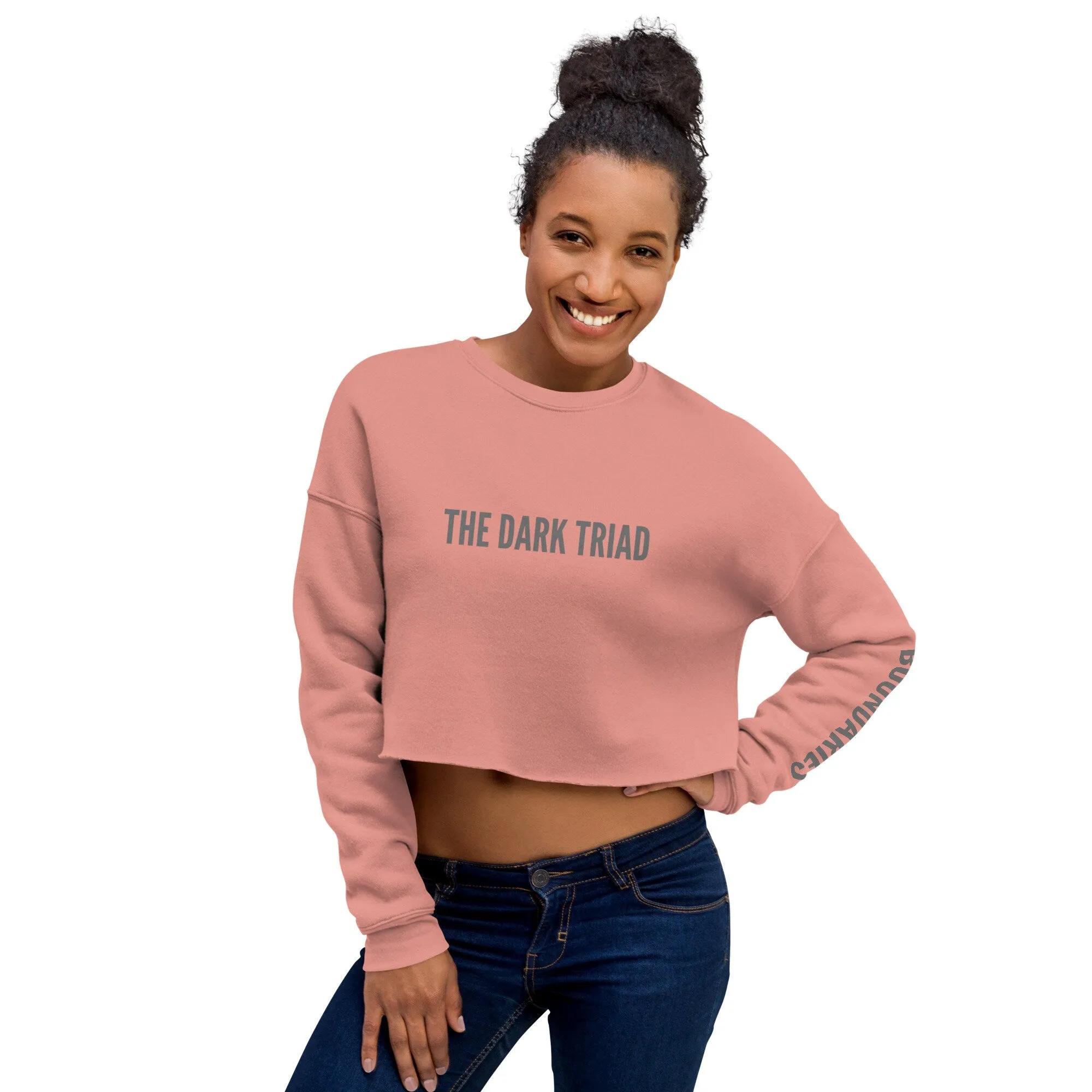 THE DARK TRIAD: Boundaries Crop Sweatshirt