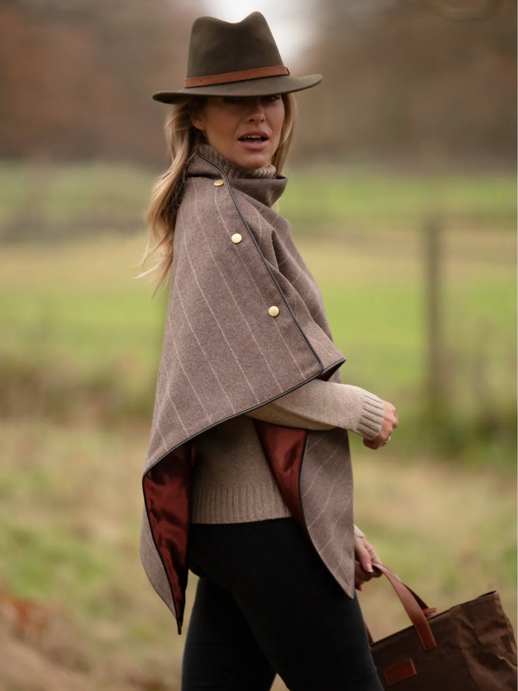 Tweed Shawl - Grey Stripe