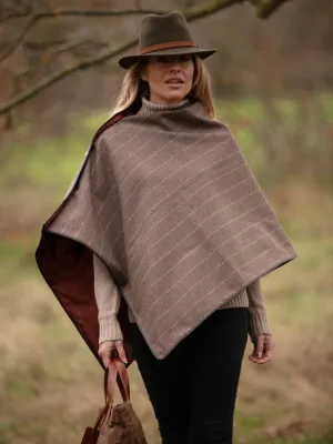 Tweed Shawl - Grey Stripe