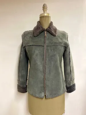 Women's Shearling Jacket- Style AB101SZJ