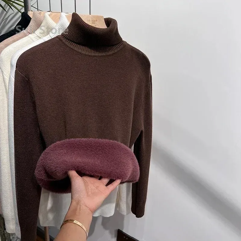 Women's Soft Wool Fleece Turtleneck Jumper | Ideal for Autumn/Winter