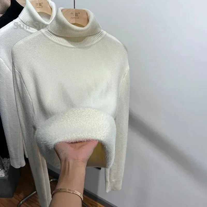 Women's Soft Wool Fleece Turtleneck Jumper | Ideal for Autumn/Winter