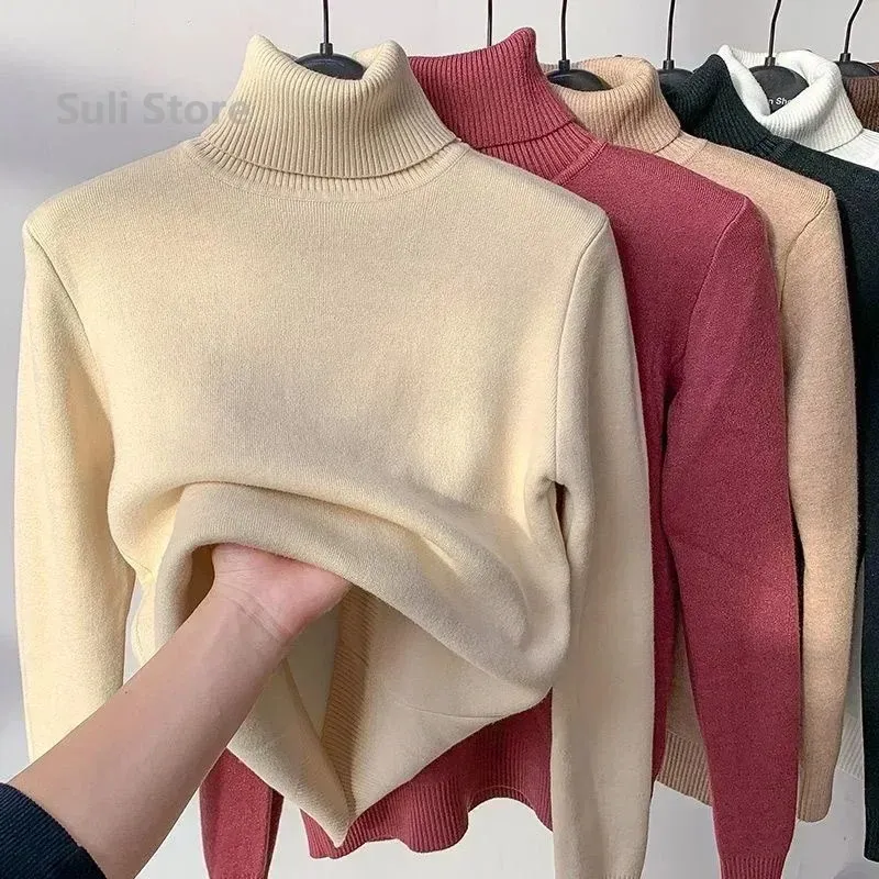 Women's Soft Wool Fleece Turtleneck Jumper | Ideal for Autumn/Winter