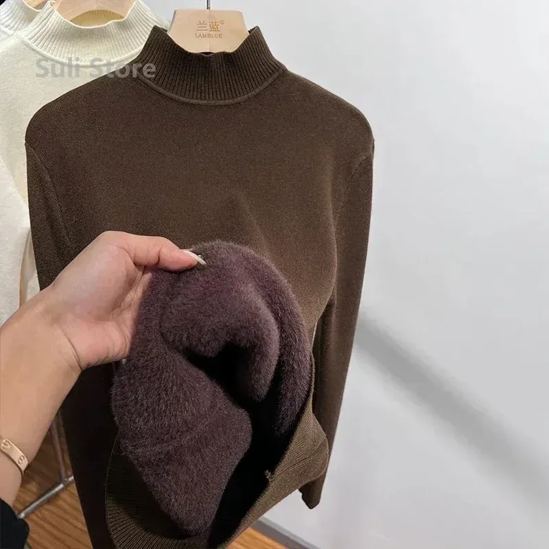 Women's Soft Wool Fleece Turtleneck Jumper | Ideal for Autumn/Winter