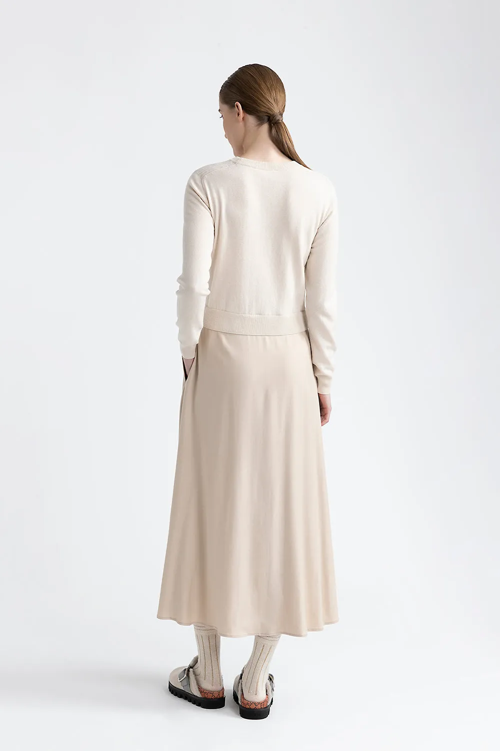 Wool, silk and cashmere dress